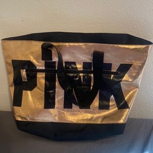 rose gold/shiny PINK brand bag